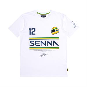 SENNA 12 STRIPE TEE MENS WHITE