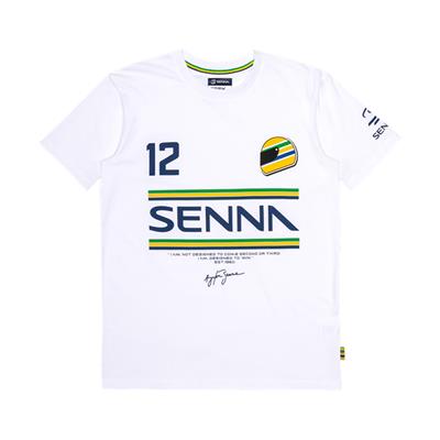 SENNA 12 STRIPE TEE MENS WHITE
