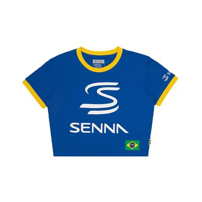 SENNA CROP TEE WOMENS BLUE