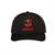 SENNA DEBOSSED CURVED PEAK CAP BLACK