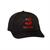SENNA DEBOSSED CURVED PEAK CAP BLACK