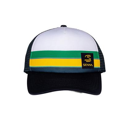 SENNA HELMET BADGE TRUCKER CAP WHITE