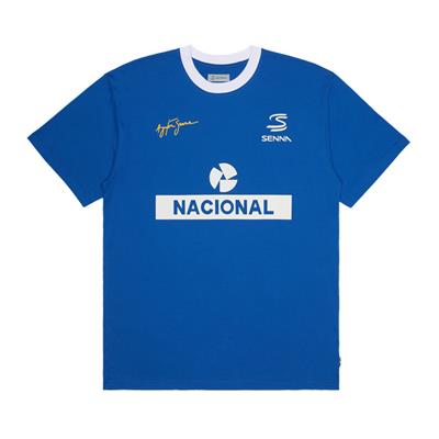 SENNA NACIONAL RINGER TEE MENS BLUE
