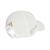 MERCEDES CAP IN VELLUTO WHITE CON LOGO GOLD TG.L