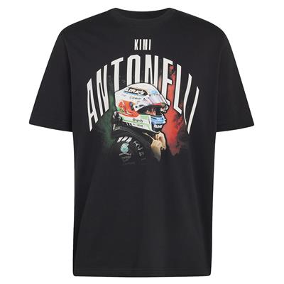MERCEDES FW MENS ANTONELLI GRAPHIC TEE BLACK 2026