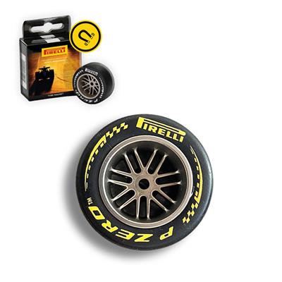 PIRELLI TYRE MAGNET YELLOW