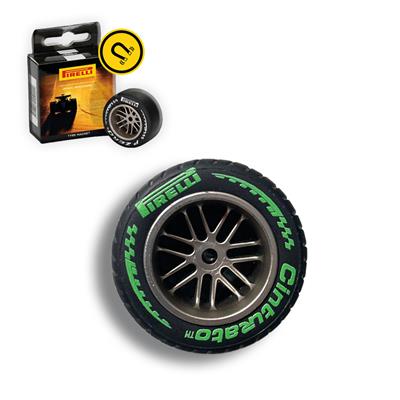 PIRELLI TYRE MAGNET GREEN