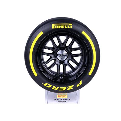 PIRELLI 1/2 WIND TUNNEL TYRE YELLOW