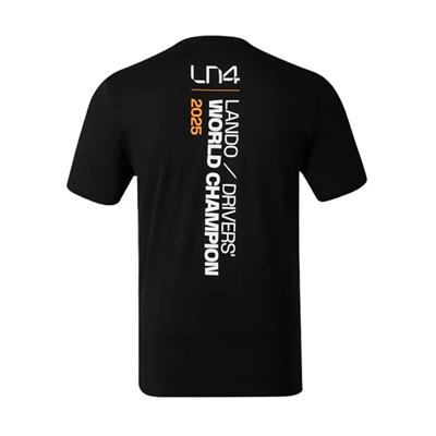 MCLAREN CHAMPIONS DRIVER T-SHIRT LANDO NORRIS BLACK